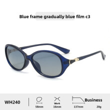 (Blue)Lunettes de soleil femme carrées polarisées sophistiquées monture voyage rassemblements sociaux