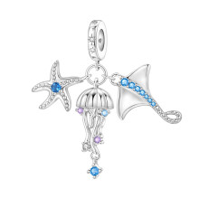 Delicate Sea Inspired Pendant With Fine Details Jewelry-1654