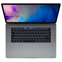 MacBook Pro Touch Bar 15" i7 2,6 Ghz 32 Go RAM 512 Go SSD Grau Sidéral (2018) - Refurbished - Zustand akzeptabel - Refurbished