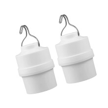 White E27 Pendant Lamp Holder 2Pcs/set With Hook For Ceiling