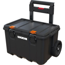 Modulares System 3 in 1 - WORW BY KETER - STACK N ROLL - 48 x 39 x 69,5 cm - Schwarz
