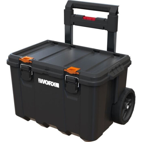 Modulares System 3 in 1 - WORW BY KETER - STACK N ROLL - 48 x 39 x 69,5 cm - Schwarz