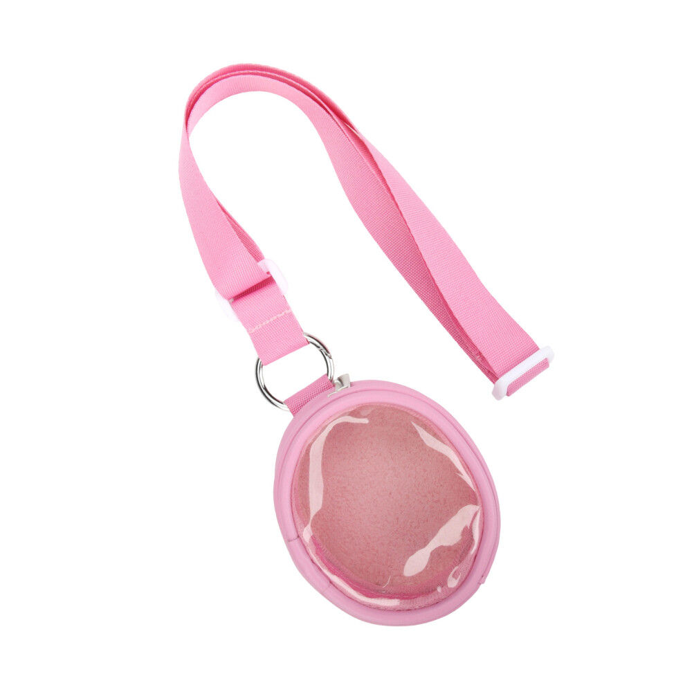 Pink Pouch For Paradise Storage Case With Zippers Closures
