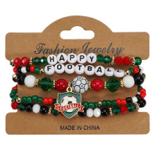 Buntes Fußball-Charm-Armband, handgefertigt mit-Abschnitt 2