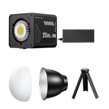 60W Pro Portable LED Video Light COB Bi-Color Photography Light 2800K-7500K for Livestreaming Filming Light EU PLUG