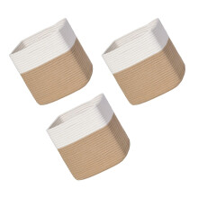 3 Pack Flexible Braided Hampers Great For Laundry Room-B