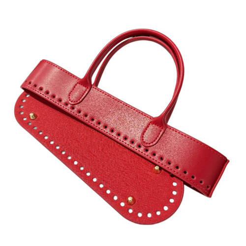 Bag Making Supplies,Leather Handbag Making Set Leather Bag-Red