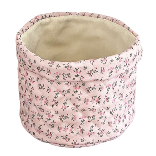 Elegant Quilted Fabric Cosmetic Bag Spacious Interior For-B