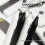 Packung mit Schreibstiften von Press Styles, 0,5 mm,-Schwarz 6
