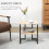 Homcom Mesa Auxiliar Marrón 45 x 35 x 48 cm 4