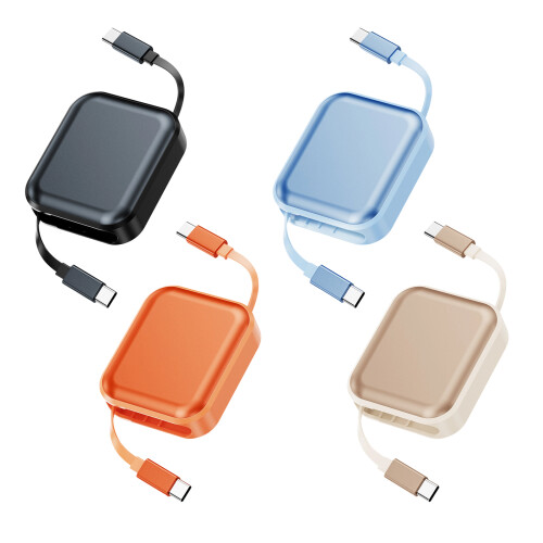 Retractable 240W USB C Fast Charging Cable For Phones-Black 1