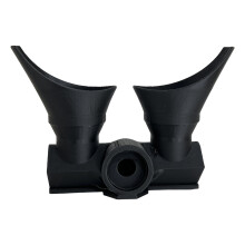 Double Sprays Light Weight Eye Rinse Device For Fast-Black