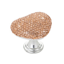 Heart Shape Car Push Start Button Scratch Resistant-Peach