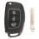 Car Key Shell Set Including Precisions Cut Key Blade Car-HYN14R 1