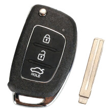 Flip Remote Key Blade Car Key Fob Case Replacement With-TOY40