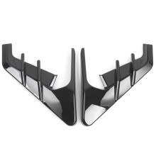 Capuchons de rétroviseurs, protections de caméra-Noir brillant