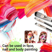 15 Stuks Acrylverfpenselenset, Acryl-, Aquarel- en Gouacheverfpenselen voor Amateurs en Professionele Schilders