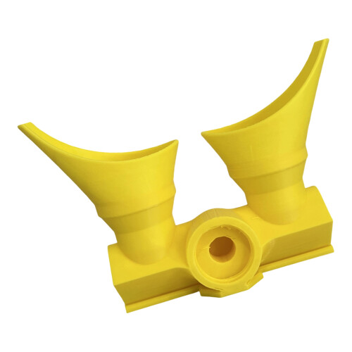 Portable Double Head Eye Washer Emergency Eye-dark yellow