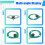 Antena FM Donut 75M-135MHz Antena FM SMA Interface Macho  Antena Loop 6