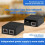 2 Port 100Mbps Network  RJ45 Network Cable Splitter Extender Selector 2 Way Adapter Connector Type C Power White 6
