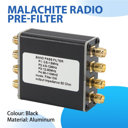 Malachite Radio Pre-Filter BPF Bandpass Filter 50 Ohm SMA Socket 1