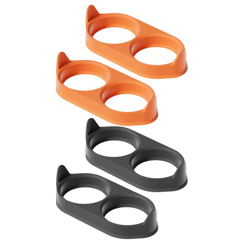 Zwei robuste Eier-Kochschalen, perfekt für den-Orange Farbe 2