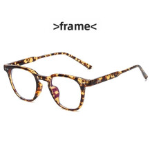 (Style B)Lunettes plates monture noire classique avec verres PC pour une utilisation quotidienne correction de la vision