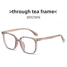 (Style D)Monture de lunettes carrée avec matière résine pour correction de la vision utilisation quotidienne