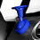 Professional Steering Wheel Pattern Button Cover Scratch-Blue 7