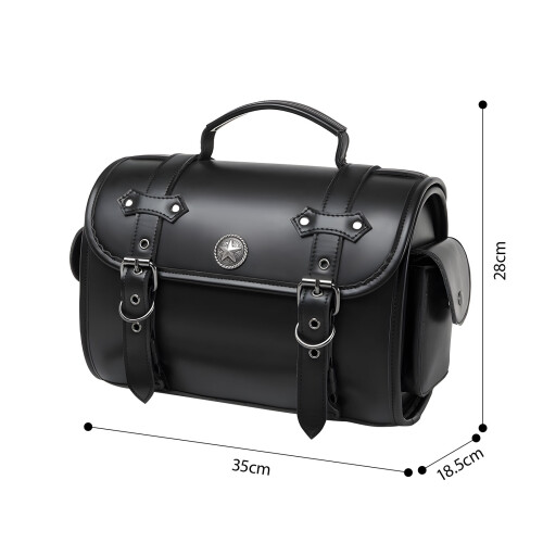 Retro Inspired Motorcycle Saddlebag Waterproof PU Leather For 2