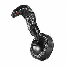 Motor Start Stop Cover Ontstekingsknop Snake Head Decors-Zwart