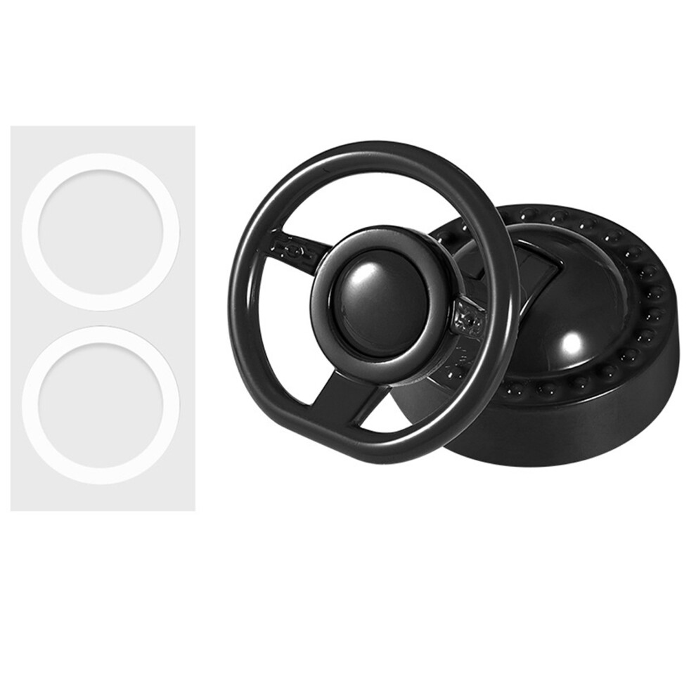 Premium Metal Ignition Switches Button Decoration Cover- Black 7751001344336