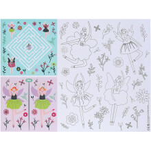 Fabulous Fairy Colouring In Activity Placemat - (6 pieces)