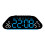 LED Digital Alarm Clock Electric Desk-Black shell blue lig 1