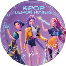 KPop Demon Hunters Paper Plates - 23cm (Pack of 8)
