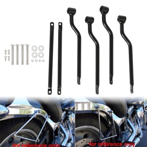 Universal Motorcycle Saddlebag Holder Support Bracket-Black 2