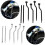 Universal Motorcycle Saddlebag Holder Support Bracket-Black 6