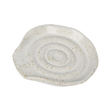 Premium Ceramic Spoon Rest And Sauce Dish Heatproof-White