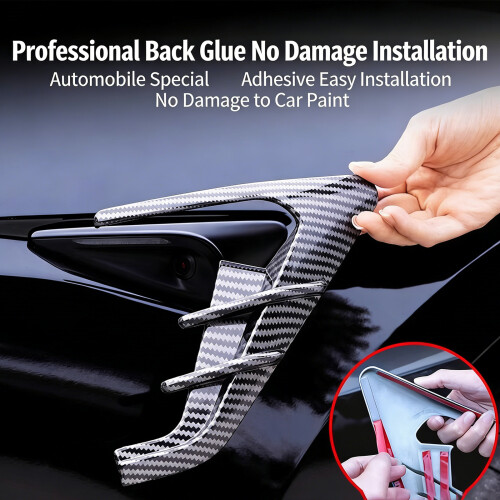 Automotive Grade Plastic Camera Guards Vehicle-Bright Black 2
