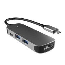 Adaptador multiportas, hub USB para integração perfeita, durabilidade extrema garante longa vida útil, facilidade plug-and-play, compacto e
