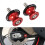 2pcs Machined Motorcycle Jacking Bolts Lightweight &-Black 7