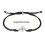Minimalist Compass Pattern Bracelet Polished Metal Finish-Black 4