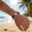 Minimalist Compass Pattern Bracelet Polished Metal Finish-Black 6