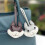 Creatieve Husky PU lederen sleutelhanger Modieus-Grijs 7