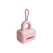 Dispenser voor huisdierafvalzakken Rolzakorganizers voor-Roze