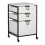 3 Drawer Mobile Storage Organizer In Charcoal / White 1