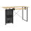 Sewing Online Sewing Table with Fold-out Storage Panel, Wood/Black Legs 1