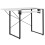 Dart Sewing Machine Table With Folding Top In Charcoal Black / White 1