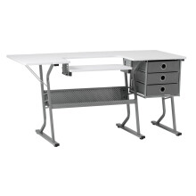 Eclipse Ultra Sewing Machine/ Hobby Table in Grey / White - Sewing Online 13376