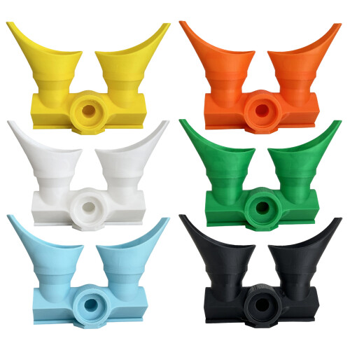 Portable Double Head Eye Washer Emergency Eye-dark yellow 2